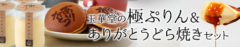 極ぷりん4本＆ありがとうどら焼き3個セット